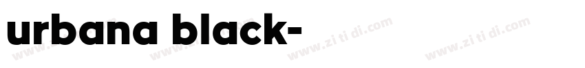 urbana black字体转换